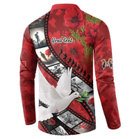 Personalised Tonga ANZAC 1915-2026 Filmstrip Button Sweatshirt Lest We Forget 25 April LT9 - Polynesian Pride