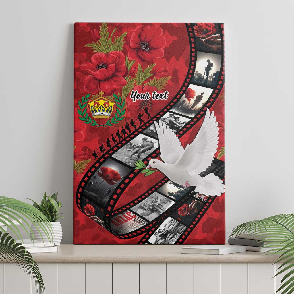Personalised Tonga ANZAC 1915-2026 Filmstrip Canvas Wall Art Lest We Forget 25 April LT9 - Polynesian Pride
