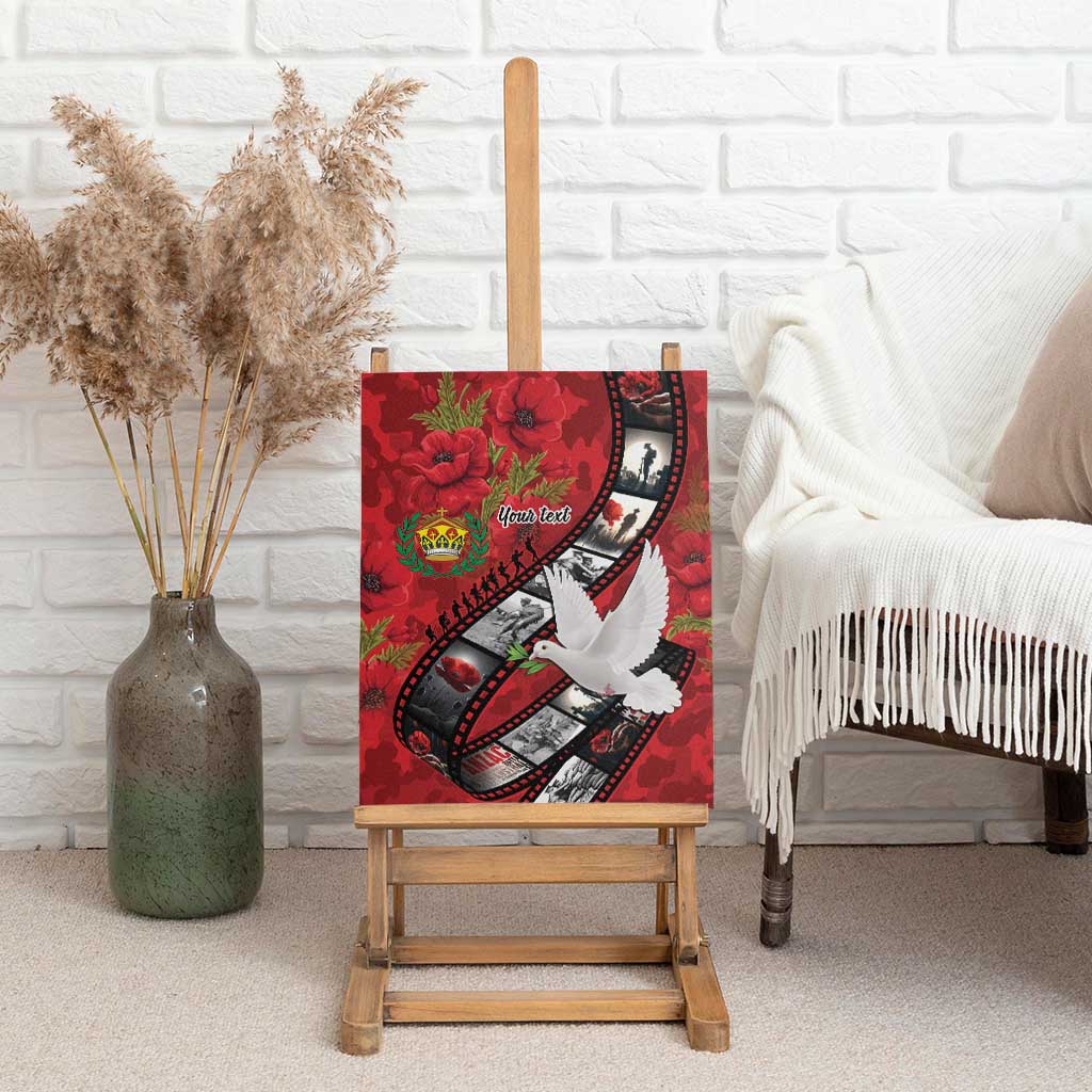 Personalised Tonga ANZAC 1915-2026 Filmstrip Canvas Wall Art Lest We Forget 25 April LT9 - Polynesian Pride