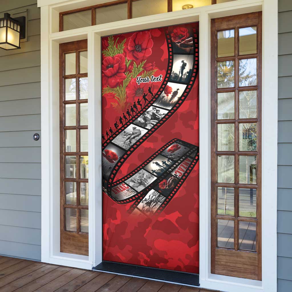 Personalised Tonga ANZAC 1915-2026 Filmstrip Door Cover Lest We Forget 25 April LT9 - Polynesian Pride