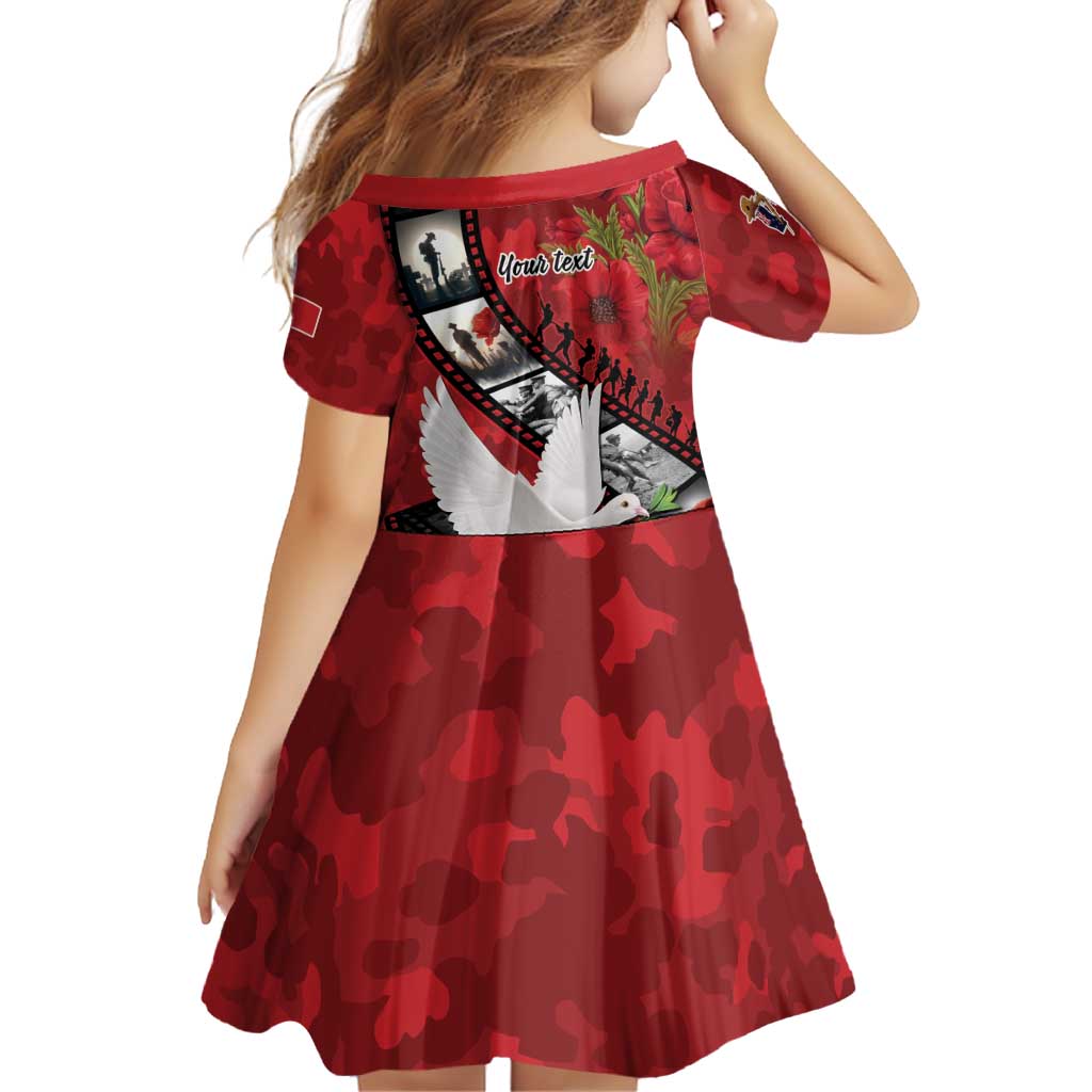 Personalised Tonga ANZAC 1915-2026 Filmstrip Family Matching Off Shoulder Maxi Dress and Hawaiian Shirt Lest We Forget 25 April