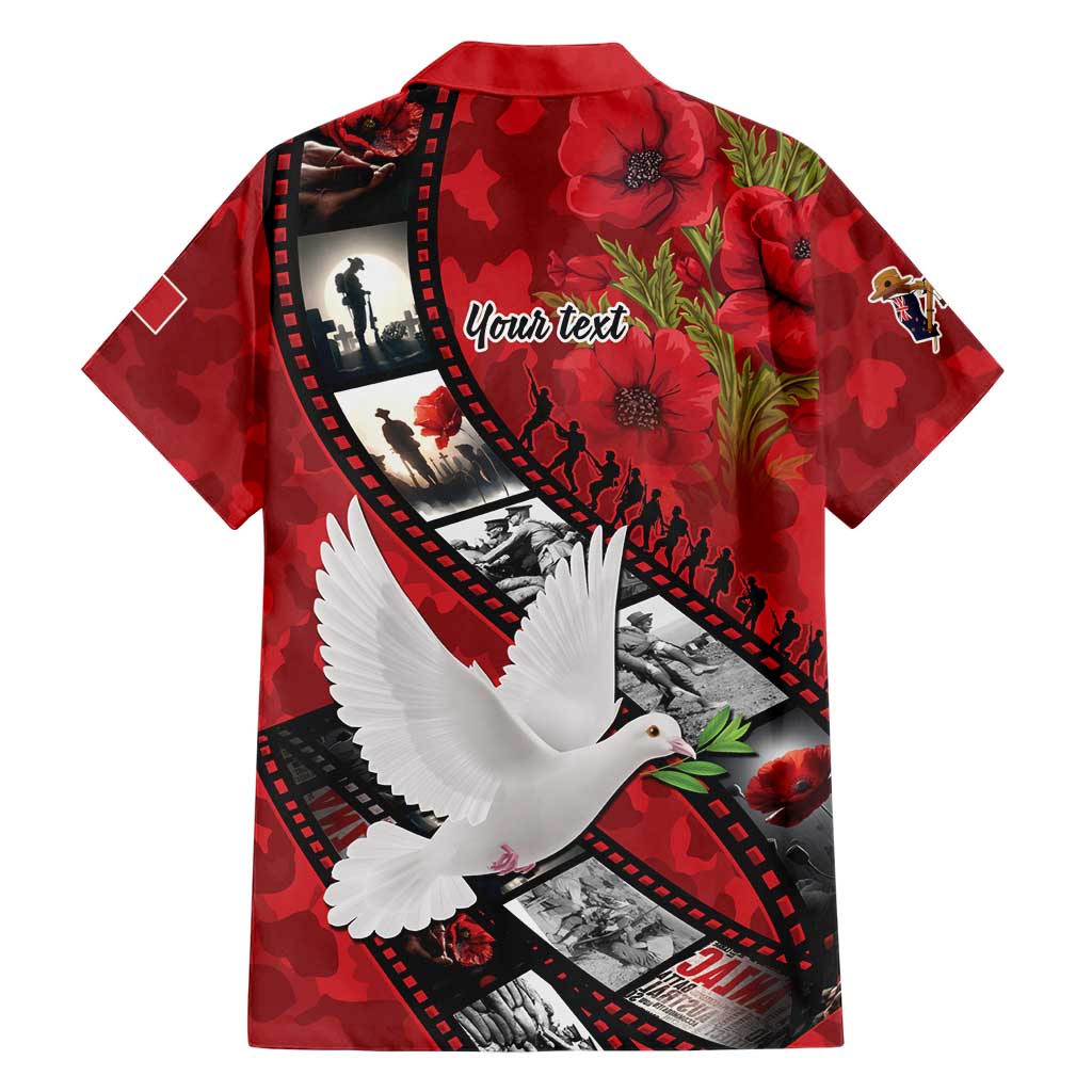 Personalised Tonga ANZAC 1915-2026 Filmstrip Hawaiian Shirt Lest We Forget 25 April