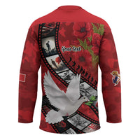 Personalised Tonga ANZAC 1915-2026 Filmstrip Hockey Jersey Lest We Forget 25 April LT9 - Polynesian Pride