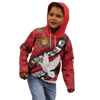 Personalised Tonga ANZAC 1915-2026 Filmstrip Kid Hoodie Lest We Forget 25 April LT9 - Polynesian Pride