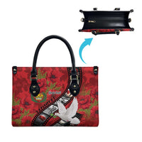 Personalised Tonga ANZAC 1915-2026 Filmstrip Leather Bag Lest We Forget 25 April LT9 - Polynesian Pride