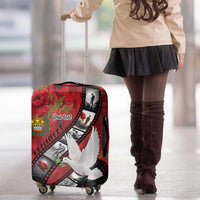 Personalised Tonga ANZAC 1915-2026 Filmstrip Luggage Cover Lest We Forget 25 April LT9 - Polynesian Pride