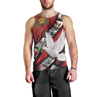 Personalised Tonga ANZAC 1915-2026 Filmstrip Men Tank Top Lest We Forget 25 April LT9 - Polynesian Pride