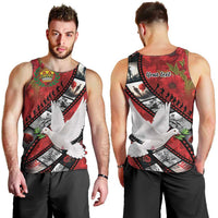 Personalised Tonga ANZAC 1915-2026 Filmstrip Men Tank Top Lest We Forget 25 April LT9 - Polynesian Pride