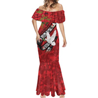 Personalised Tonga ANZAC 1915-2026 Filmstrip Mermaid Dress Lest We Forget 25 April LT9 - Polynesian Pride