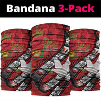 Personalised Tonga ANZAC 1915-2026 Filmstrip Neck Gaiter Lest We Forget 25 April LT9 package One Size: 25*50cm Red - Polynesian Pride