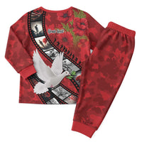 Personalised Tonga ANZAC 1915-2026 Filmstrip Pajama Set Lest We Forget 25 April LT9 - Polynesian Pride