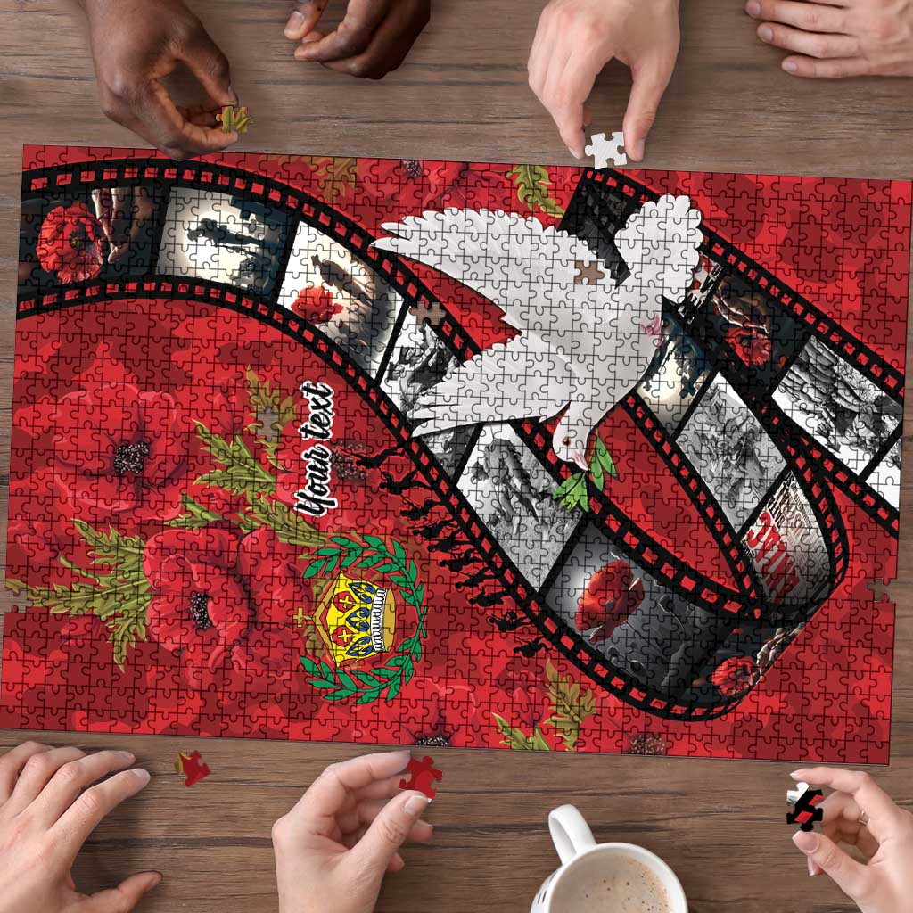 Personalised Tonga ANZAC 1915-2026 Filmstrip Puzzle Lest We Forget 25 April LT9 - Polynesian Pride