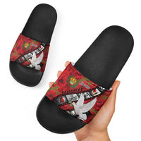 Personalised Tonga ANZAC 1915-2026 Filmstrip Slide Sandals Lest We Forget 25 April LT9 - Polynesian Pride