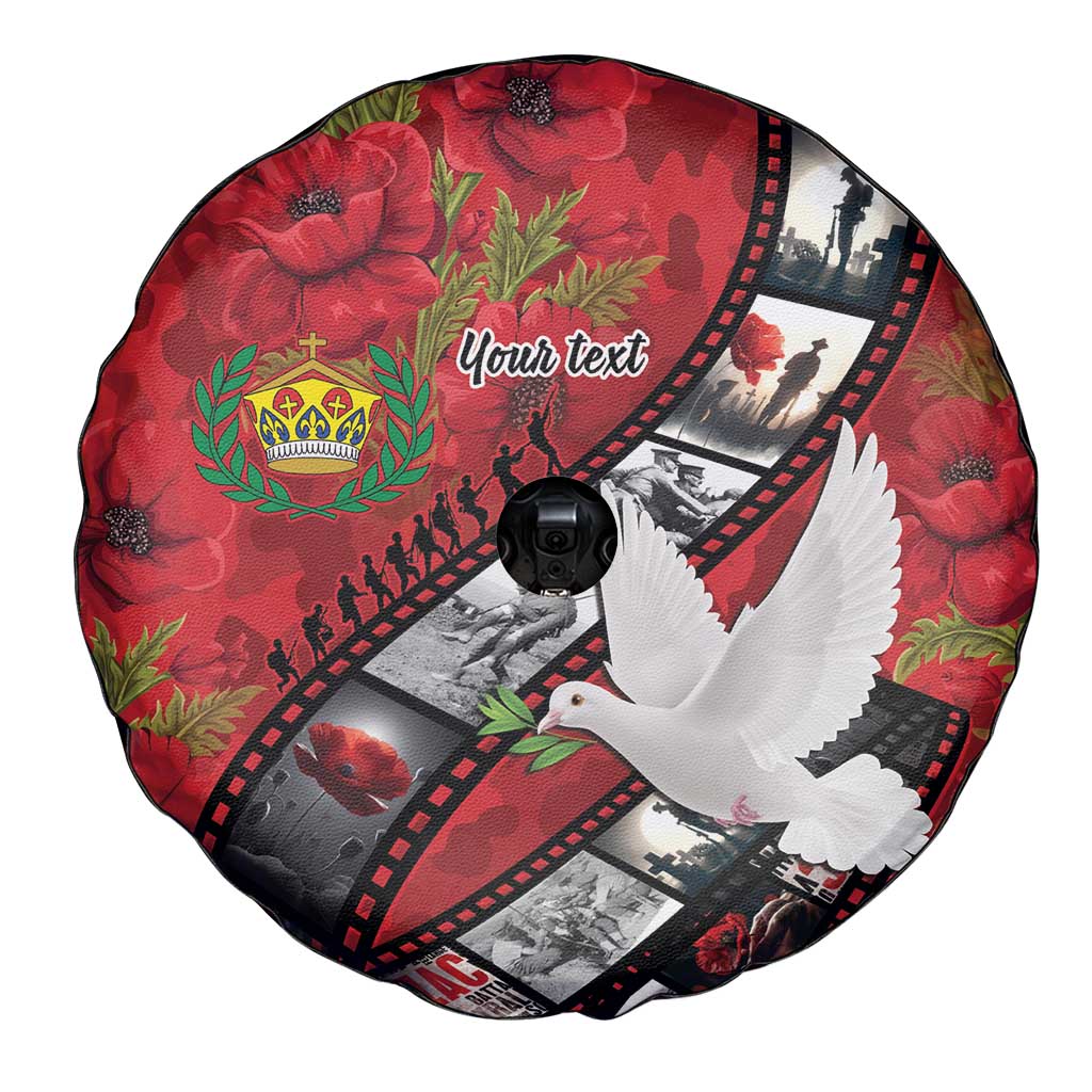 Personalised Tonga ANZAC 1915-2026 Filmstrip Spare Tire Cover Lest We Forget 25 April LT9 - Polynesian Pride