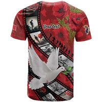 Personalised Tonga ANZAC 1915-2026 Filmstrip T Shirt Lest We Forget 25 April LT9 - Polynesian Pride