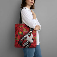 Personalised Tonga ANZAC 1915-2026 Filmstrip Tote Bag Lest We Forget 25 April LT9 - Polynesian Pride