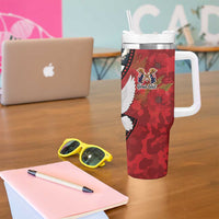 Personalised Tonga ANZAC 1915-2026 Filmstrip Tumbler With Handle Lest We Forget 25 April LT9 - Polynesian Pride