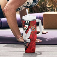Personalised Tonga ANZAC 1915-2026 Filmstrip Tumbler With Handle Lest We Forget 25 April LT9 - Polynesian Pride