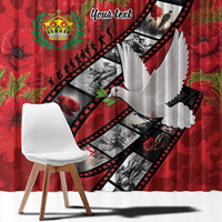 Personalised Tonga ANZAC 1915-2026 Filmstrip Window Curtain Lest We Forget 25 April LT9 - Polynesian Pride
