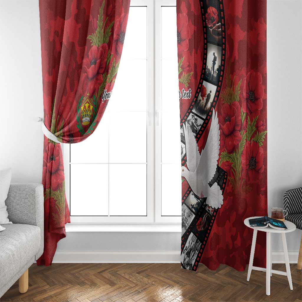 Personalised Tonga ANZAC 1915-2026 Filmstrip Window Curtain Lest We Forget 25 April LT9 - Polynesian Pride