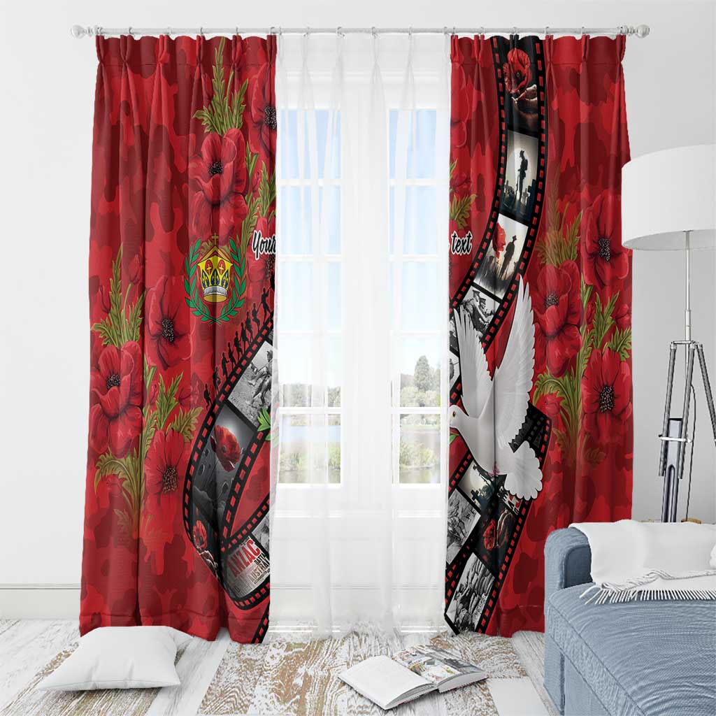 Personalised Tonga ANZAC 1915-2026 Filmstrip Window Curtain Lest We Forget 25 April LT9 - Polynesian Pride