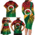 Personalised Vanuatu Yumi 44th Indipendens Dei Family Matching Long Sleeve Bodycon Dress and Hawaiian Shirt Vanuatuan Broad Tusk with Polynesian Tribal