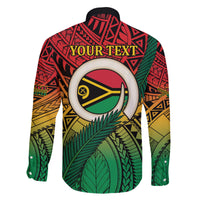 Personalised Vanuatu Yumi 44th Indipendens Dei Family Matching Tank Maxi Dress and Hawaiian Shirt Vanuatuan Broad Tusk with Polynesian Tribal