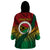 Personalised Vanuatu Yumi 44th Indipendens Dei Wearable Blanket Hoodie Vanuatuan Broad Tusk with Polynesian Tribal