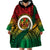 Personalised Vanuatu Yumi 44th Indipendens Dei Wearable Blanket Hoodie Vanuatuan Broad Tusk with Polynesian Tribal