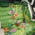 Polynesian Tribal Flower Tattoo Back Car Seat Cover Special Lime Green Vibe LT9