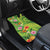 Polynesian Tribal Flower Tattoo Car Mats Special Lime Green Vibe