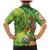 Polynesian Tribal Flower Tattoo Family Matching Mermaid Dress and Hawaiian Shirt Special Lime Green Vibe