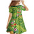 Polynesian Tribal Flower Tattoo Family Matching Mermaid Dress and Hawaiian Shirt Special Lime Green Vibe