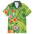 Polynesian Tribal Flower Tattoo Family Matching Mermaid Dress and Hawaiian Shirt Special Lime Green Vibe