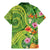 Polynesian Tribal Flower Tattoo Family Matching Mermaid Dress and Hawaiian Shirt Special Lime Green Vibe