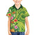 Polynesian Tribal Flower Tattoo Family Matching Off Shoulder Short Dress and Hawaiian Shirt Special Lime Green Vibe