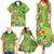 Polynesian Tribal Flower Tattoo Family Matching Summer Maxi Dress and Hawaiian Shirt Special Lime Green Vibe