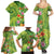 Polynesian Tribal Flower Tattoo Family Matching Summer Maxi Dress and Hawaiian Shirt Special Lime Green Vibe