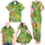 Polynesian Tribal Flower Tattoo Family Matching Tank Maxi Dress and Hawaiian Shirt Special Lime Green Vibe