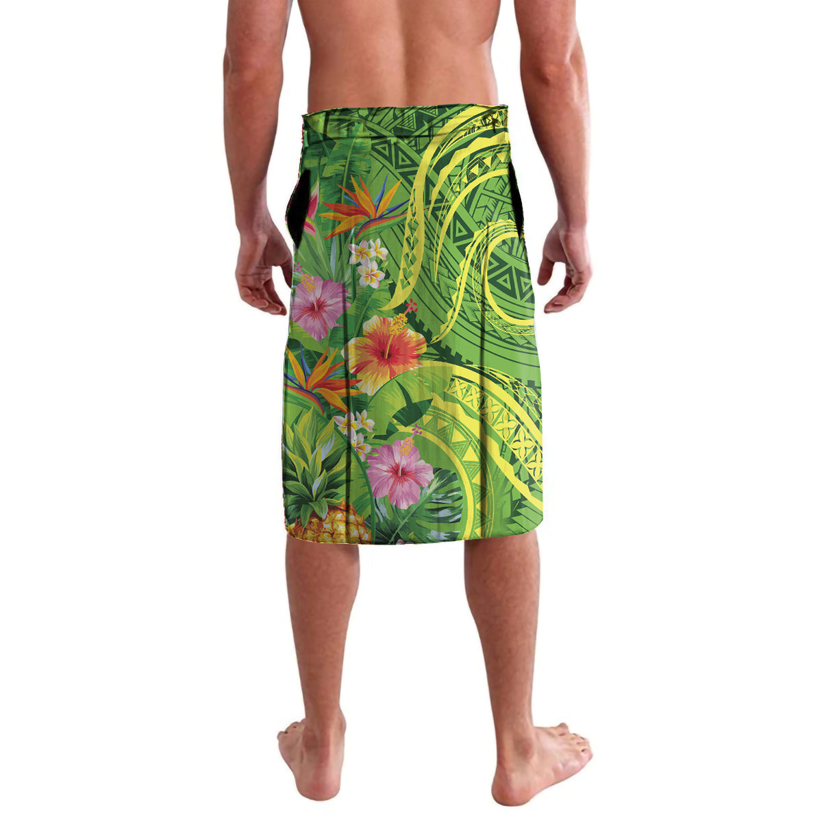 Polynesian Tribal Flower Tattoo Lavalava Special Lime Green Vibe LT9 - Polynesian Pride