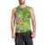 Polynesian Tribal Flower Tattoo Men Tank Top Special Lime Green Vibe