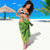 Polynesian Tribal Flower Tattoo Sarong Special Lime Green Vibe
