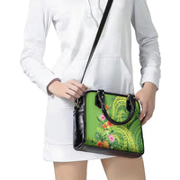 Polynesian Tribal Flower Tattoo Shoulder Handbag Special Lime Green Vibe LT9 - Polynesian Pride