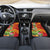 Polynesian Tribal Flower Tattoo Car Mats Special Vermilion Vibe