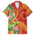 Polynesian Tribal Flower Tattoo Family Matching Mermaid Dress and Hawaiian Shirt Special Vermilion Vibe