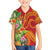 Polynesian Tribal Flower Tattoo Family Matching Off The Shoulder Long Sleeve Dress and Hawaiian Shirt Special Vermilion Vibe