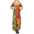 Polynesian Tribal Flower Tattoo Family Matching Summer Maxi Dress and Hawaiian Shirt Special Vermilion Vibe