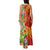 Polynesian Tribal Flower Tattoo Family Matching Tank Maxi Dress and Hawaiian Shirt Special Vermilion Vibe