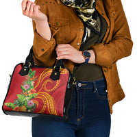 Polynesian Tribal Flower Tattoo Shoulder Handbag Special Vermilion Vibe LT9 - Polynesian Pride