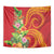 Polynesian Tribal Flower Tattoo Tapestry Special Vermilion Vibe